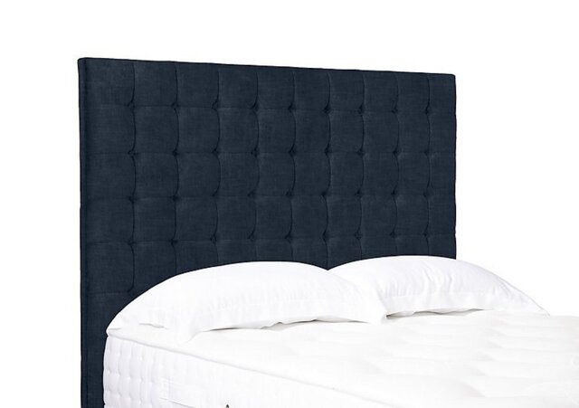 Artisan Collection Dot High Floor Standing Headboard - King Size - Granite Blue