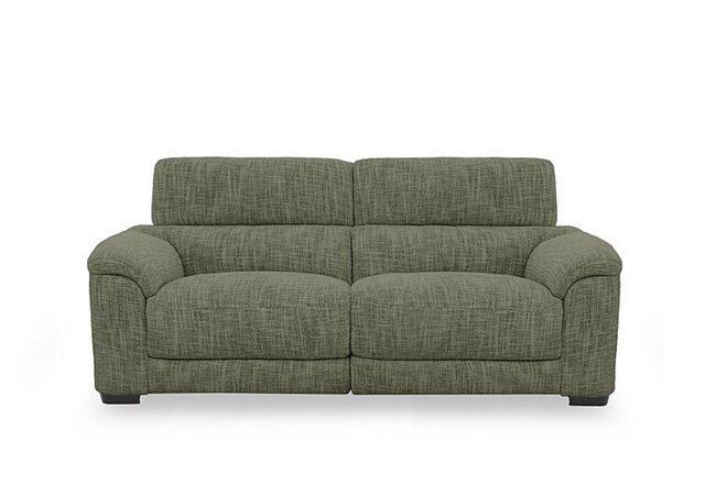Nova Fabric 3 Seater Power Recliner Sofa with Power Headrests - Olive Green