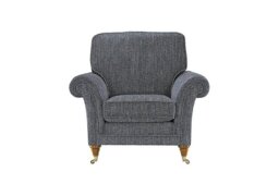 Parker Knoll - Burghley Fabric Armchair - Metric Navy