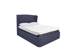 TEMPUR - Holcot Ottoman Bed Frame - King Size - Shetland Navy