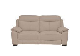 World of Leather - Starlight Express 2 Seater NC Leather Recliner Sofa with Power Headrests - NC Pebble