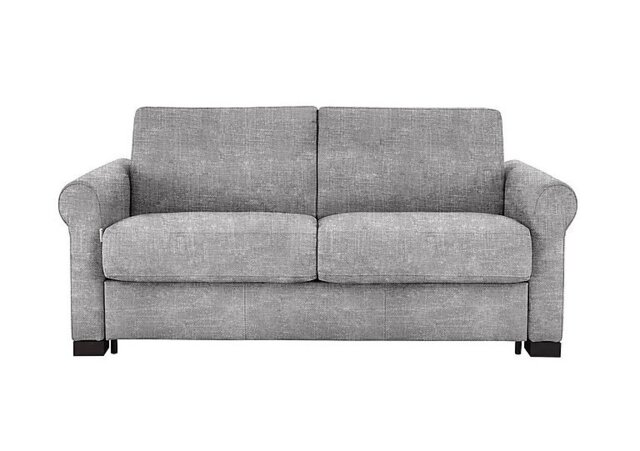 Nicoletti - Alcova 2 Seater Fabric Sofa Bed with Scroll Arms - Light Grey - Sofas and Armchairs - In Time for Christmas