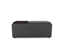 The Lounge Co. - Bronwyn Storage Bench Tray Stool - Slate Shadow Wt
