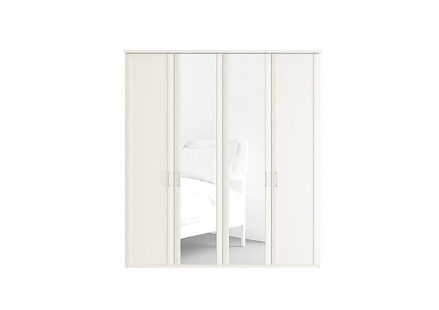 Wiemann - Oxford 4 Door Hinged Wardrobe with Mirrors - White