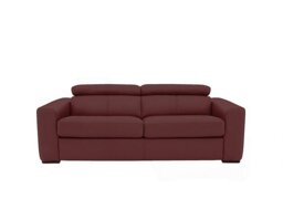 World of Leather - Infinity 3 Seater NC Leather Sofa Bed - NC Deep Red
