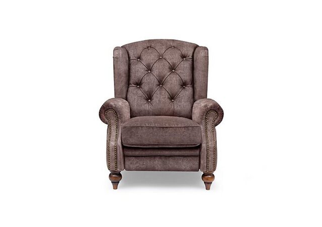 At The Helm - Shackleton Fabric Power Recliner Wing Chair - Antler