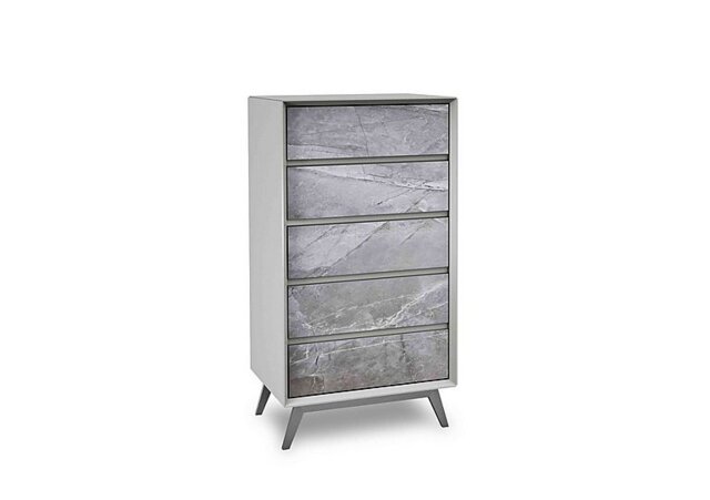 Grigio 5 Drawer Tall Chest