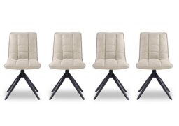Luno Set of 4 Swivel Dining Chairs