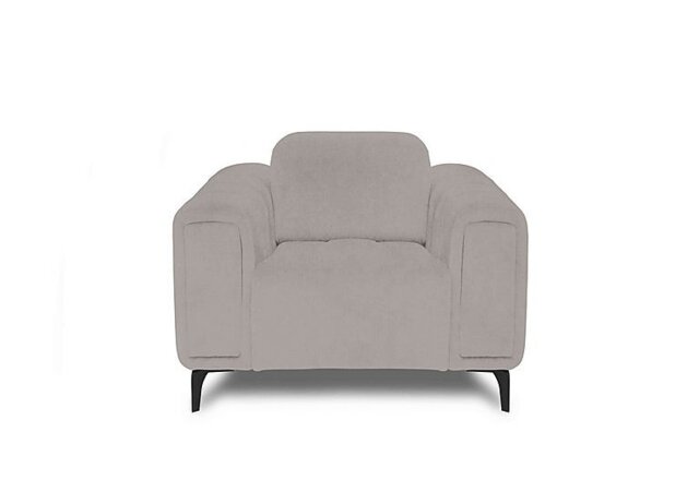Elphaba Fabric Chair with Storage Arms - Opulence Silver