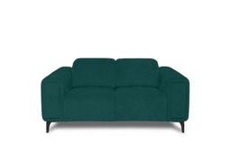 Elphaba Fabric 2 Seater Sofa with Storage Arms - Opulence Teal