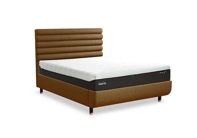 TEMPUR - Arc Disc Bed Frame with Vectra Headboard - Super King - Black & Gold