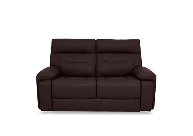 Cinemax Leather 2 Seater Sofa - Burgundy