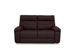 Cinemax Leather 2 Seater Sofa - Burgundy