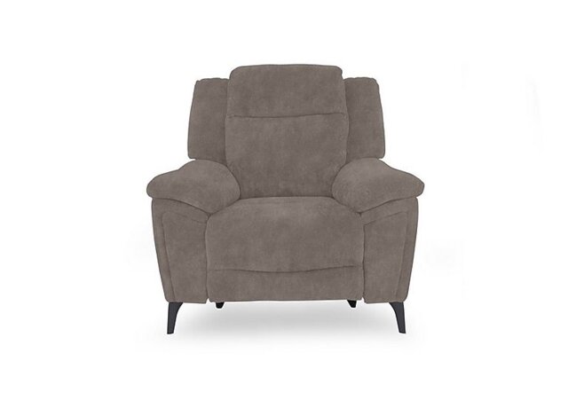 Panache Fabric Chair with Power Recliner - Marble Charcoal Grey