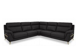World of Leather - Eclipse Large Leather Power Recliner Corner Sofa with Power Headrests - Shale Grey - Sofas and Armchairs