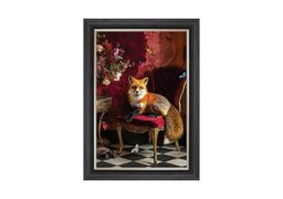 Stately Home Curiosity Fox Framed Picture