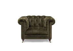 At The Helm - Walter Fabric Chesterfield Chair