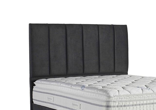 Sleepeezee - Spire Floor Standing Headboard - Double - Daytona Coal