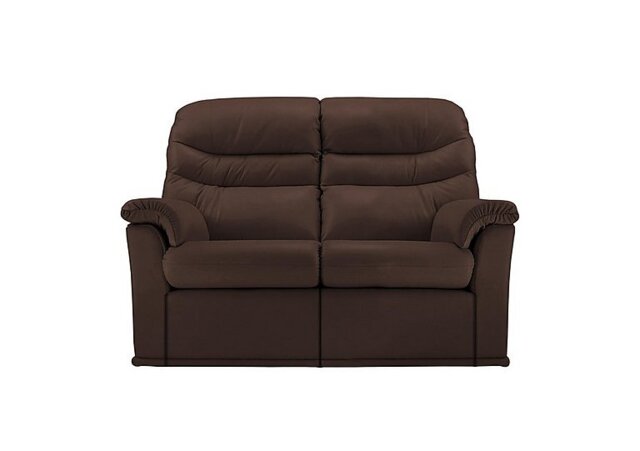 G Plan - Malvern 2 Seater Leather Sofa with Left Power Recliner - Capri Oak