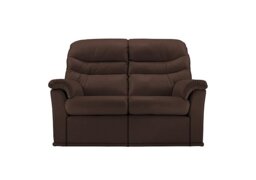 G Plan - Malvern 2 Seater Leather Sofa with Left Power Recliner - Capri Oak