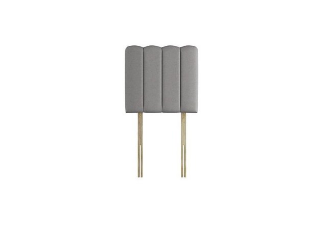 Sealy - Shard Strutted Headboard - Single - Wool Silver Fox