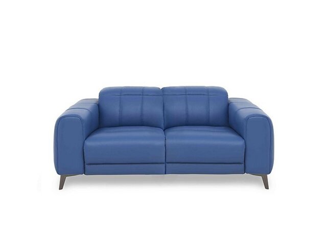 Ezra 2 Seater Leather Power Recliner Sofa - Aegean - Sofas and Armchairs - In Time for Christmas
