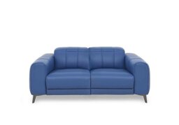 Ezra 2 Seater Leather Power Recliner Sofa - Aegean