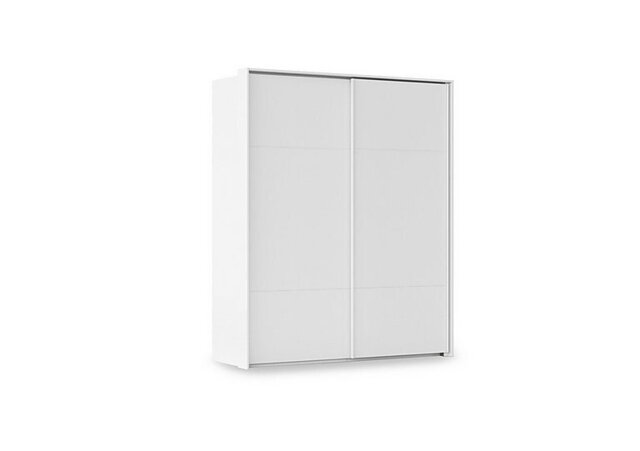 Rauch - Haven 190cm 2 Door Slider Wardrobe with Décor Doors - Alpine White