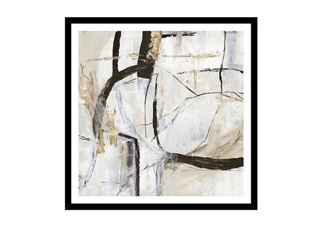 Black Stroke II Framed Picture