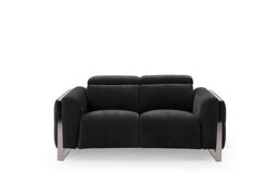 Gisella Fabric 2 Seater Power Recliner Sofa with Power Headrests - Manhattan Indigo