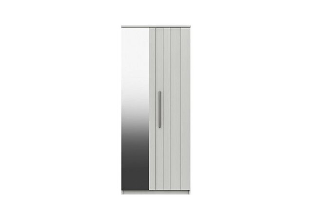London Bedrooms - Victoria 2 Door Wardrobe with Mirror - White