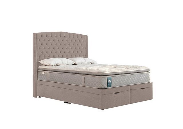 Sealy - Ashton Ottoman Divan Set - Double - Wool Latte