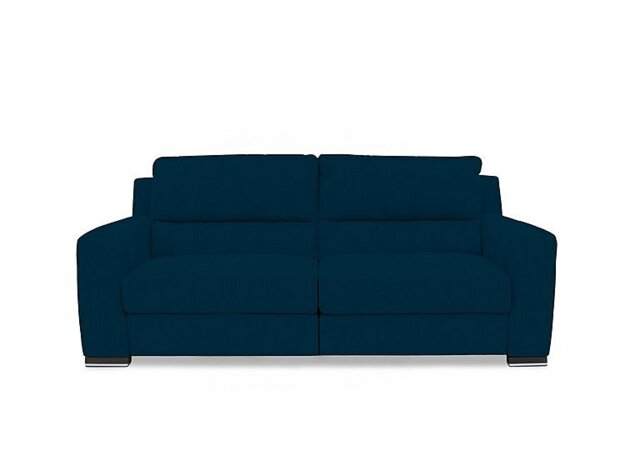 Viali Fabric 3 Seater Power Recliner Sofa - Velvet Sky