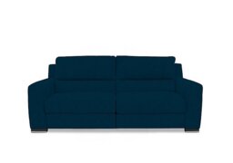 Viali Fabric 3 Seater Power Recliner Sofa - Velvet Sky