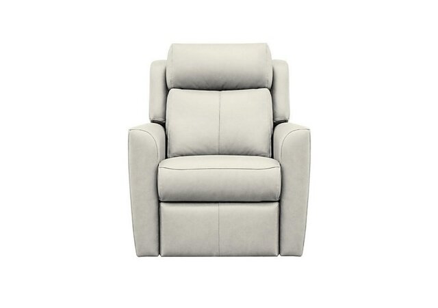 G Plan - Wren NC Leather Chair - Oxford Light Grey