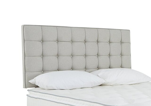 Sleepeezee - Bowmore Strutted Headboard - Small Double - Tweed Stone