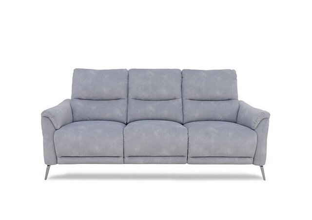 Daytona 3 Seater Fabric Power Recliner Sofa with Drop Down - Dexter Smoke