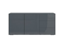 Lexa Smart 2 Door 3 Drawer Sideboard - Grey