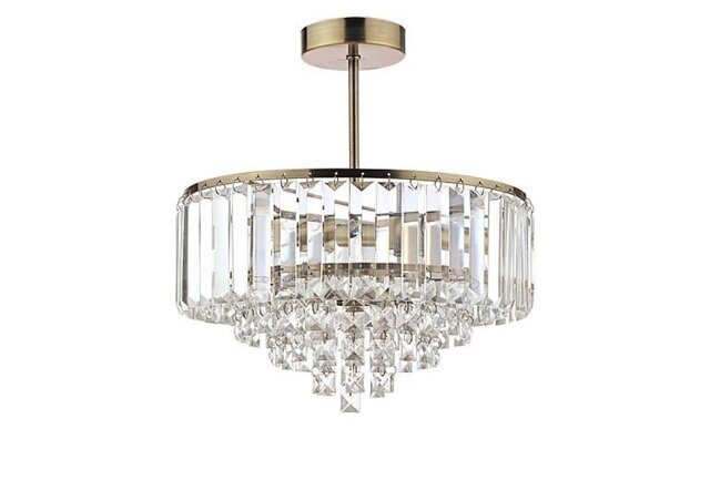 Laura Ashley - Vienna 3 Light Semi Flush Ceiling Light