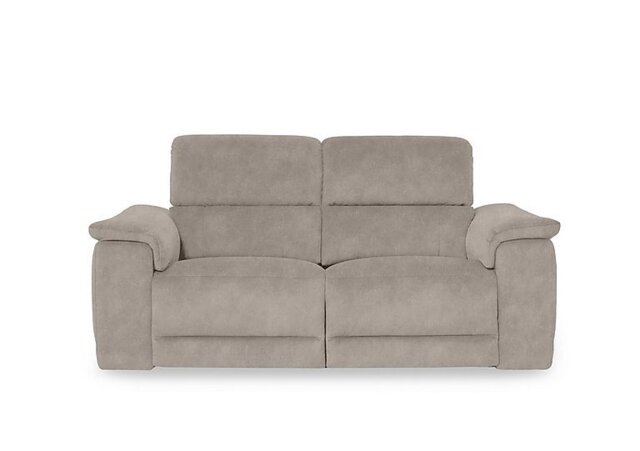 Genius Fabric 3 Seater Power Recliner Sofa with Power Headrests - Dexter Ivory