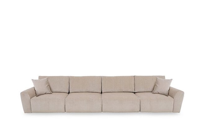 Ideal Home - Gemini Fabric 4 Seater Power Glider Sofa