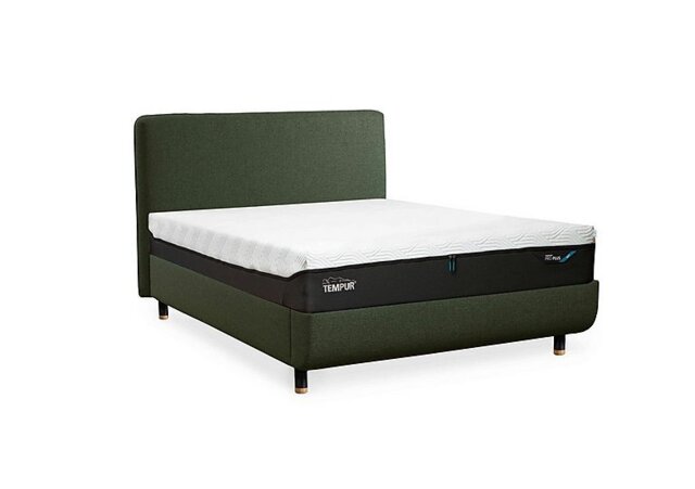 TEMPUR - Arc Disc Bed Frame with Form Headboard - King Size - Dark Green