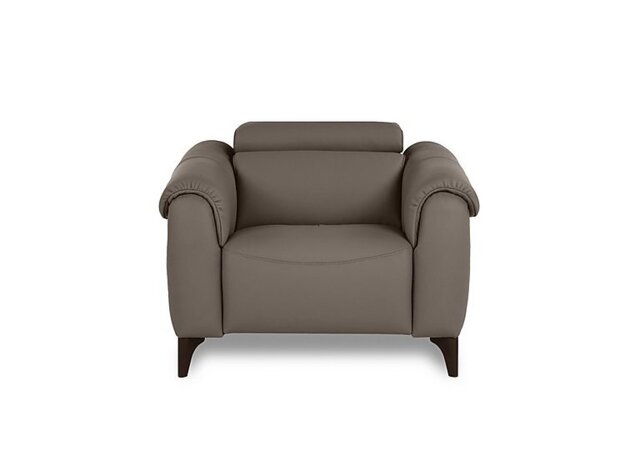 Nicoletti - Nicole Leather Power Recliner Armchair with Power Headrest and Power Lumbar - Botero Taupe
