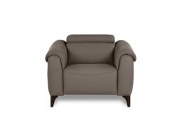 Nicoletti - Nicole Leather Power Recliner Armchair with Power Headrest and Power Lumbar - Botero Taupe