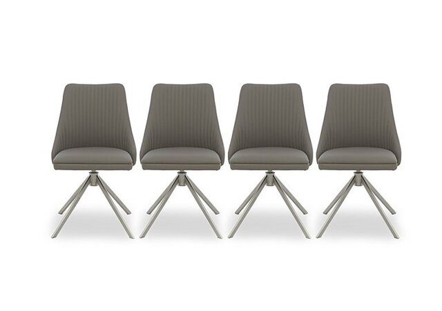 Icon Set of 4 Swivel Dining Chairs