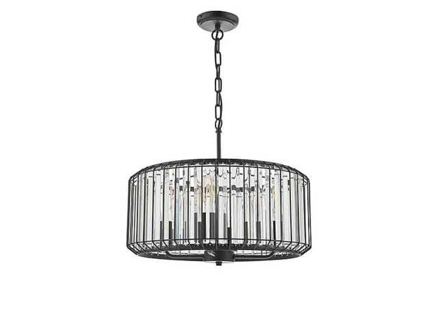 Naeva Satin 4 Light Pendant Black