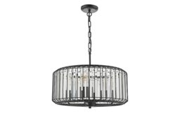 Naeva Satin 4 Light Pendant Black