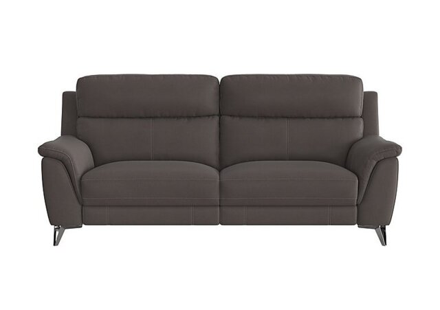 Contempo 3 Seater Fabric Power Recliner Sofa - Dark Grey