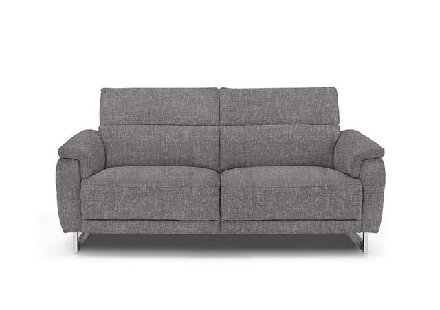 Moet 3 Seater Fabric Power Recliner Sofa with Telescopic Headrests - Anivia Grey