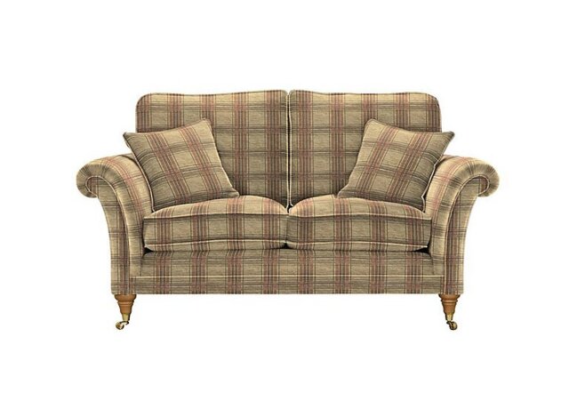 Parker Knoll - Burghley 2 Seater Fabric Sofa - Baslow Check Gold